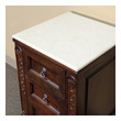 white linen storage cabinet Bellaterra Cream Marble