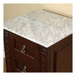 bathroom with 2 vanities Bellaterra Carrara White Marble
