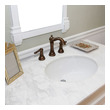 wood bathroom countertops ideas Bellaterra White Marble