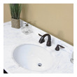 70 inch double sink vanity Bellaterra White Marble