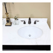 two sink vanity top Bellaterra White Marble