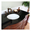 60 inch single sink bathroom vanity Bellaterra Black Galaxy Granite