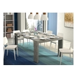 bench dining table set Casabianca EXPANDABLE CONSOLE TABLE Dining Room Tables Light gray
