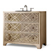 lowes vanity 30 inch Cole and Co Bathroom Vanities Pearl Essence Finsh with a grey hue. Antiqued mirror on drawer fronts. Traditional, Transitional or Contemporary