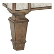 oak vanity sink Cole and Co Bathroom Vanities Mirrored with aged gold accents Traditional or Transitional  