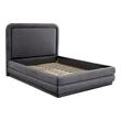 low queen bed frame with headboard Contemporary Design Furniture Beds Dark Grey