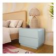 narrow black bedside table Contemporary Design Furniture Nightstands Blue