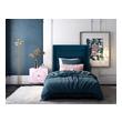 twin bed velvet Contemporary Design Furniture Beds Navy
