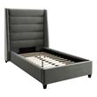 upholstered king bed with storage Contemporary Design Furniture Beds Grey