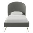 twin grey bed frame Contemporary Design Furniture Beds Grey