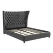 grey velvet bed frame Contemporary Design Furniture Beds Grey