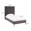 king size low profile platform bed Contemporary Design Furniture Beds Grey