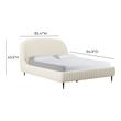 twin bed platform with headboard Contemporary Design Furniture Beds Cream