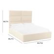 white twin bed headboard Contemporary Design Furniture Beds Cream