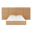 high profile queen bed frame with headboard Contemporary Design Furniture Beds Honey