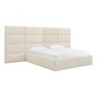 bed with tufted headboard Contemporary Design Furniture Beds Cream