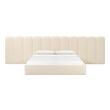 twin platform base Contemporary Design Furniture Beds Cream