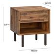bed side table tall Contemporary Design Furniture Nightstands Night Stands Rustic Acacia