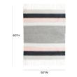 colorful woven blanket Contemporary Design Furniture Throws Blue,Blush,Grey,White
