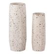 glass flowers and vase Contemporary Design Furniture Vases White Terrazzo