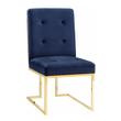teal leather accent chair Contemporary Design Furniture Dining Chairs Navy