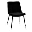 dark gray accent chair Contemporary Design Furniture Dining Chairs Black