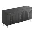 slim dining table Contemporary Design Furniture Buffets Black