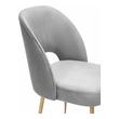 velvet occasional chair Contemporary Design Furniture Dining Chairs Grey