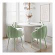retro style dining table and chairs Contemporary Design Furniture Dining Chairs Moss Green