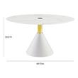 marble top counter height dining table set Contemporary Design Furniture Dining Tables White