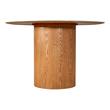 wood pedestal coffee table Contemporary Design Furniture Dining Tables Natural Ash,White Marble