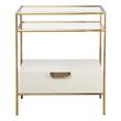 modern wood night stand Contemporary Design Furniture Nightstands Cream,Gold