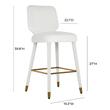 velvet bar stool chairs Contemporary Design Furniture Stools Grey