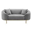sectionals for small rooms Contemporary Design Furniture Loveseats Light Grey