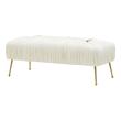 accent chair and footstool Contemporary Design Furniture Benches Cream