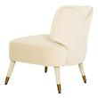 lounge chair with foot stool Contemporary Design Furniture Accent Chairs Cream