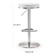 swivel counter stools with backs and arms Contemporary Design Furniture Stools White