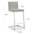 real leather counter stools with backs Contemporary Design Furniture Stools Grey