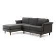 velvet tufted sectional sofa Contemporary Design Furniture Sectionals Grey