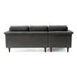 velvet tufted sectional sofa Contemporary Design Furniture Sectionals Grey