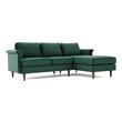 sectional with storage and pull out bed Contemporary Design Furniture Sectionals Forest Green