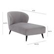 velvet chaise couch Contemporary Design Furniture Settees Grey