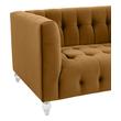 oversized chaise sofa Contemporary Design Furniture Loveseats Cognac