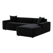 sleeper sectional with pull out bed Contemporary Design Furniture Sectionals Black