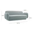 couch with right chaise lounge Contemporary Design Furniture Sofas Sea Blue