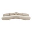 white leather sectional with chaise Contemporary Design Furniture Sectionals Beige