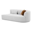 off white leather sectional Contemporary Design Furniture Loveseats Grey