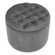 black white upholstered chair Contemporary Design Furniture Ottomans Grey