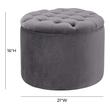 black white upholstered chair Contemporary Design Furniture Ottomans Grey