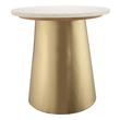 side table high Contemporary Design Furniture Side Tables Gold,White Marble